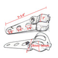 2X Headlight Brackets for Motorcycle (28mm-38mm Forks) Chrome