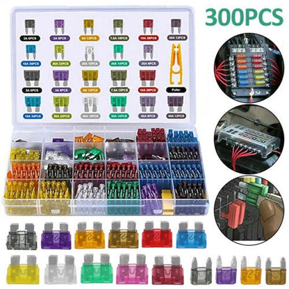 300pcs Mini Blade Fuse Set for Auto Car Truck (2-40A)