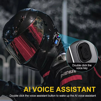 Dual-core Bluetooth Headset for Motorcycle Helmet (Waterproof, LCD Screen)