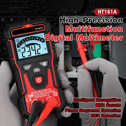 HT161A Multimeter 4000 Counts Auto Ranging Capacitance Diode Continuity
