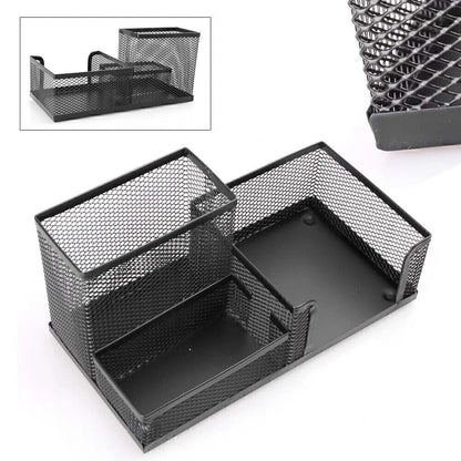 Black Metal Mesh Desktop Organizer for Office Supplies (2023)
