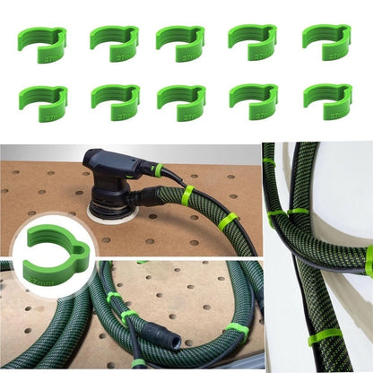 Coiled Hose Clips for Efficient Cable Organization (Prevents Tangles, Kinks)