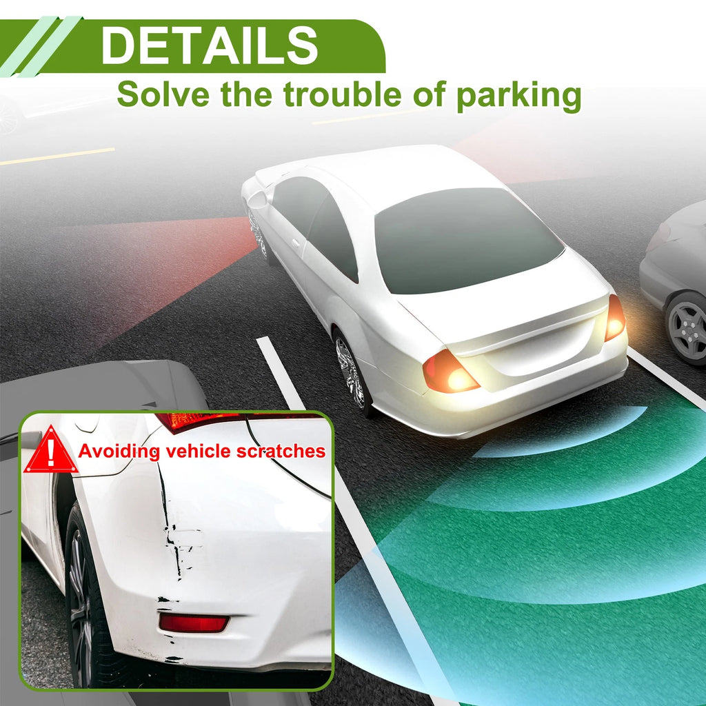 2X Parking Sensors for Car Auto Vehicle Reverse Backup Radar System