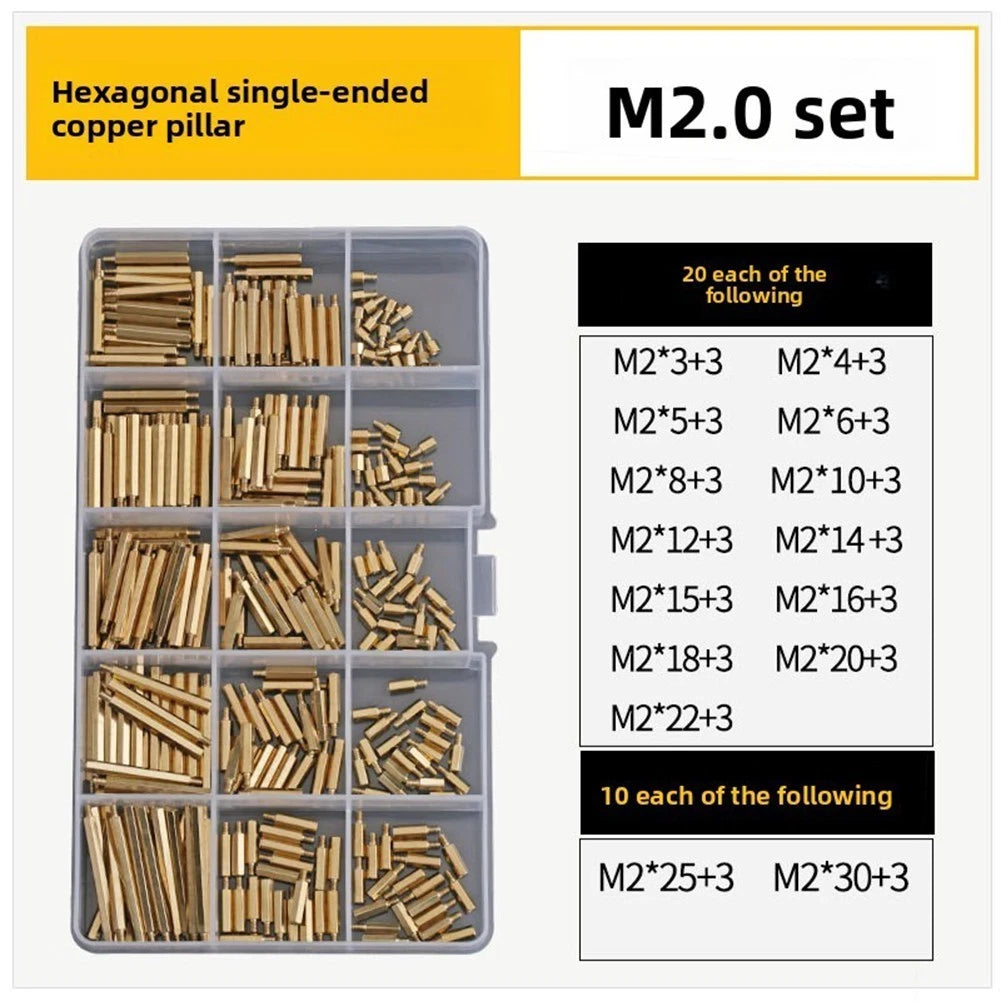 Hexagonal Brass Spacers for Circuit Board Positioning