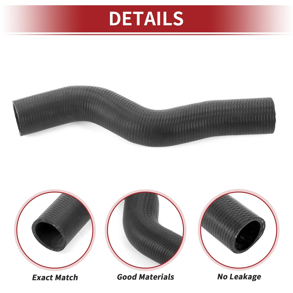 Radiator Hose for Honda Civic 1.8L (2012–2015) No. 19501R1AA01 Rubber Black