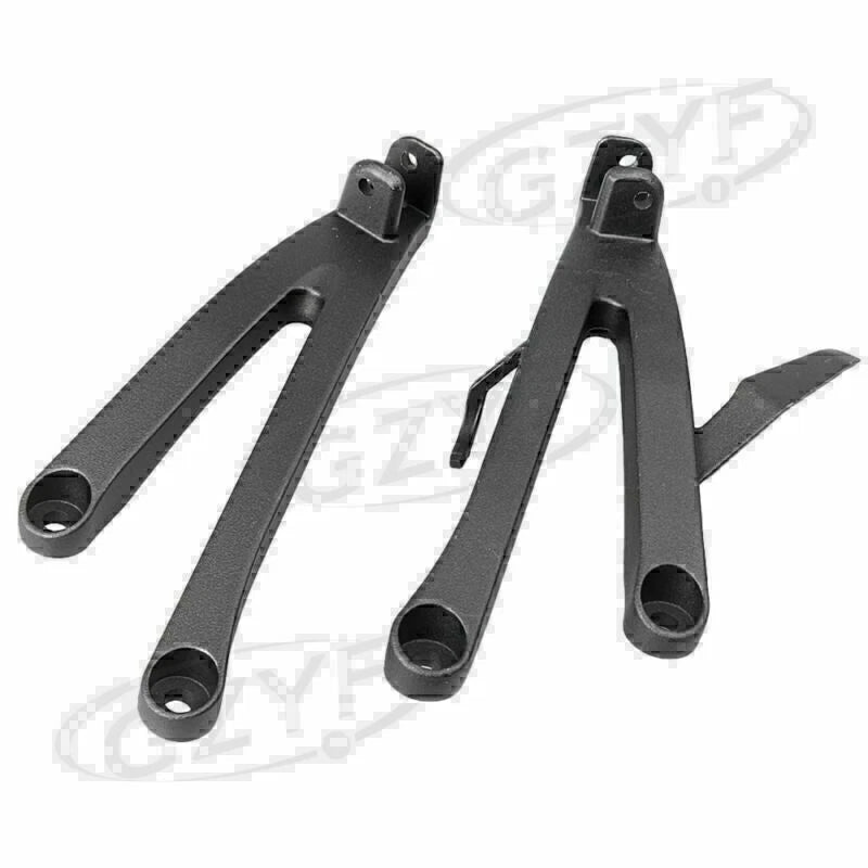 Rear Passenger Footrest Pegs Brackets for Honda CBR 600RR (2007–2011) Black