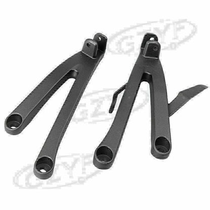 Rear Passenger Footrest Pegs Brackets for Honda CBR 600RR (2007–2011) Black