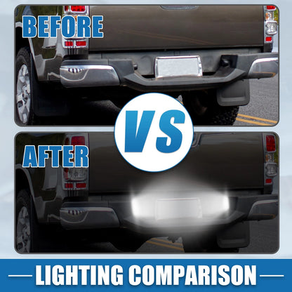 1 Pair LED License Plate Light Assembly 2835SMD for Nissan Frontier (2015–2023)