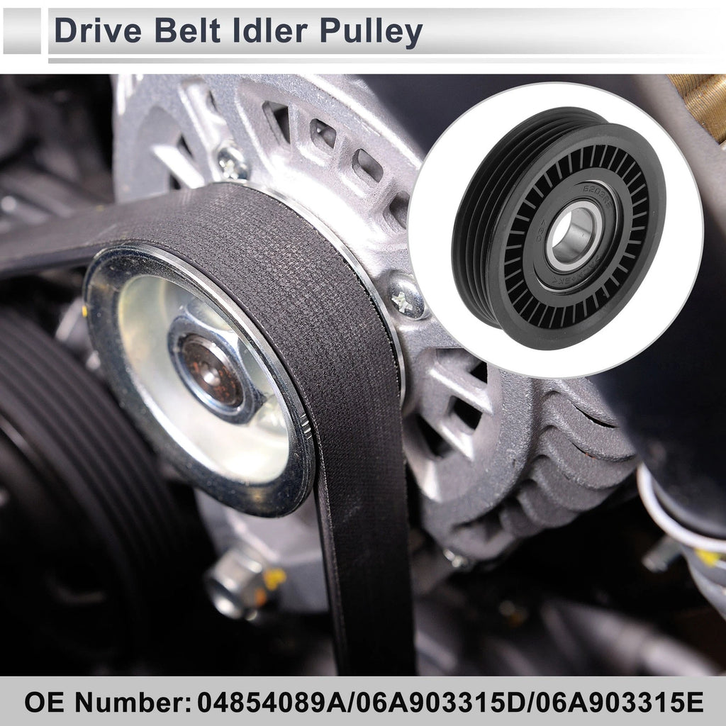 Serpentine Belt Idler Pulley for Audi A3 2006–2013 OEM Replacement