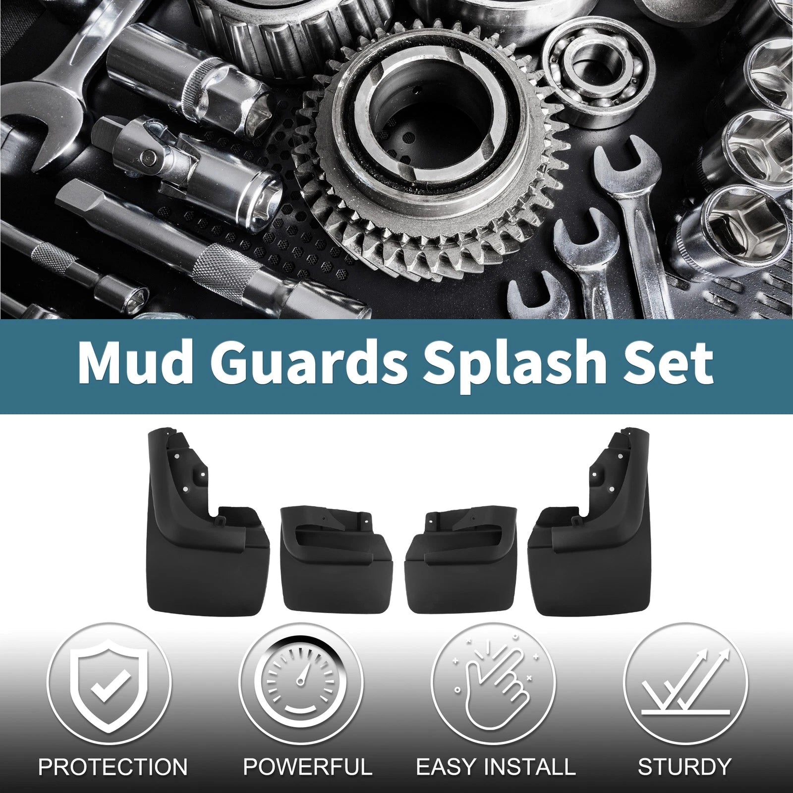 Mud Flaps Splash Guards for Toyota Land Cruiser LC80 (1990–1997)