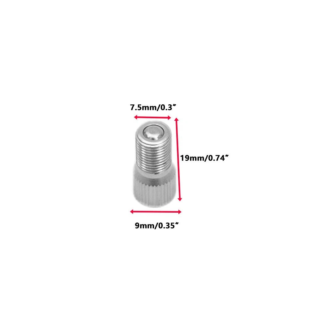 Chrome Valve Stem Caps for Car Truck Tyres (Universal Fit)