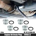 Engine Oil Drain Plug Screw Set for BMW 545i 550i (M18x1.5) (2004–2010)