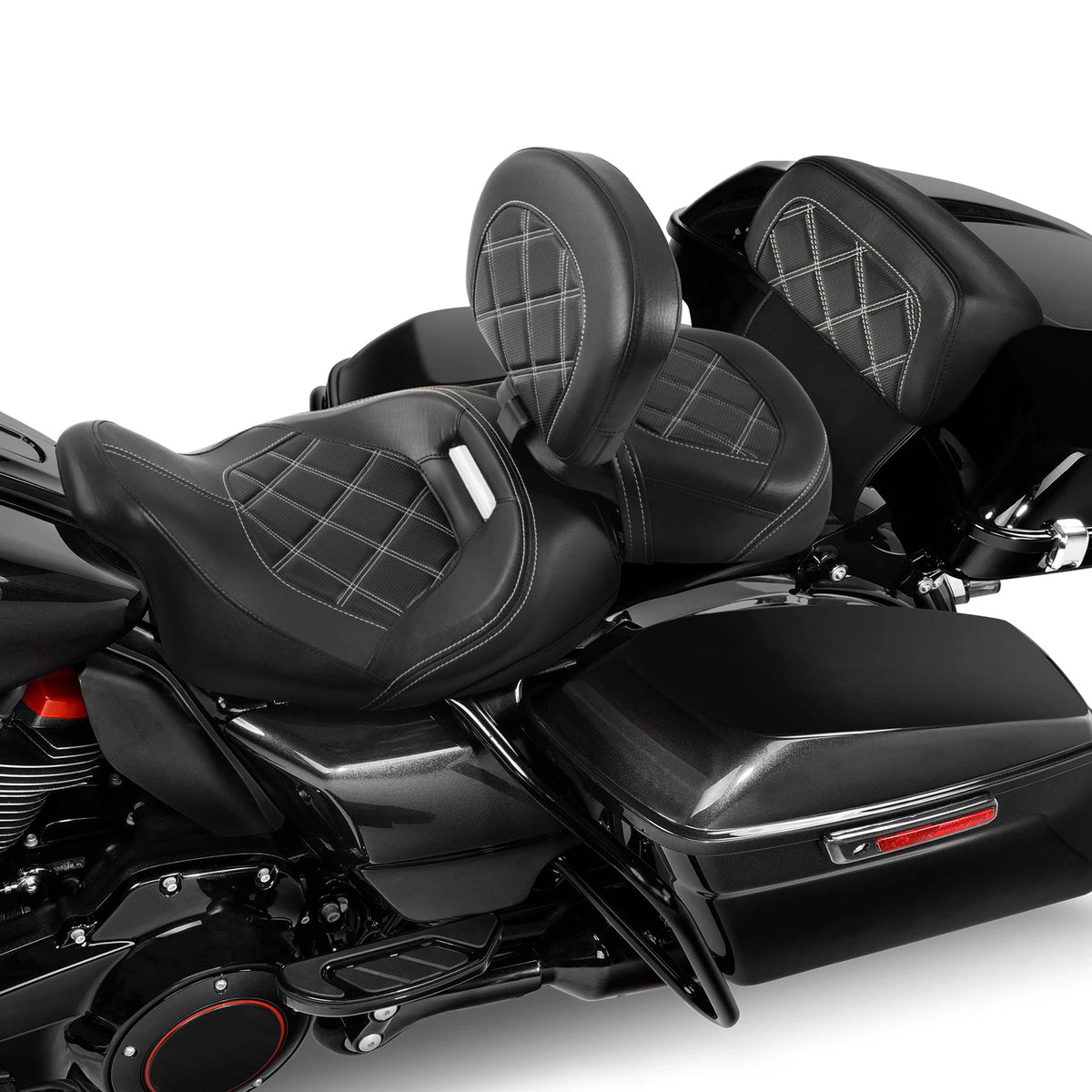 Driver Passenger Seat & Backrest for Harley Touring CVO Road Glide (2014–2023)