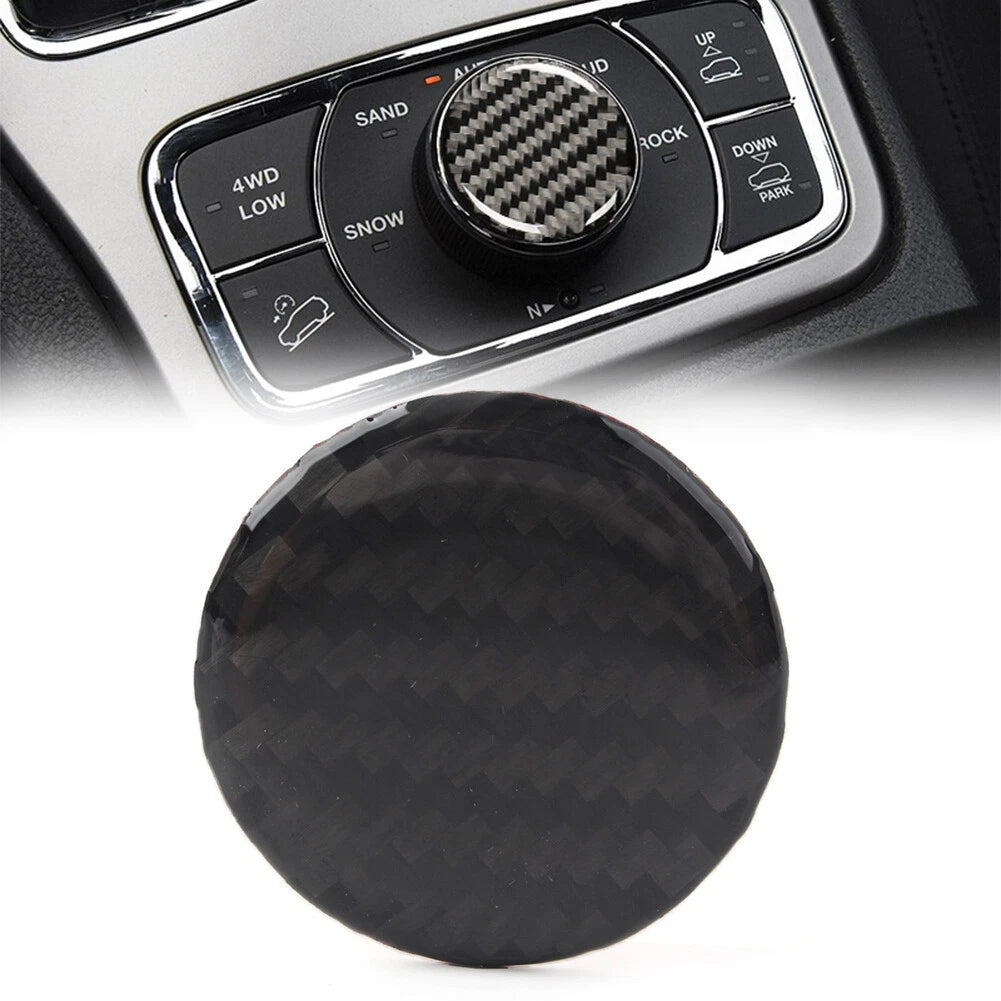 Central Console Knob Button Cover Trim for Jeep Grand Cherokee (2011–2022) Black