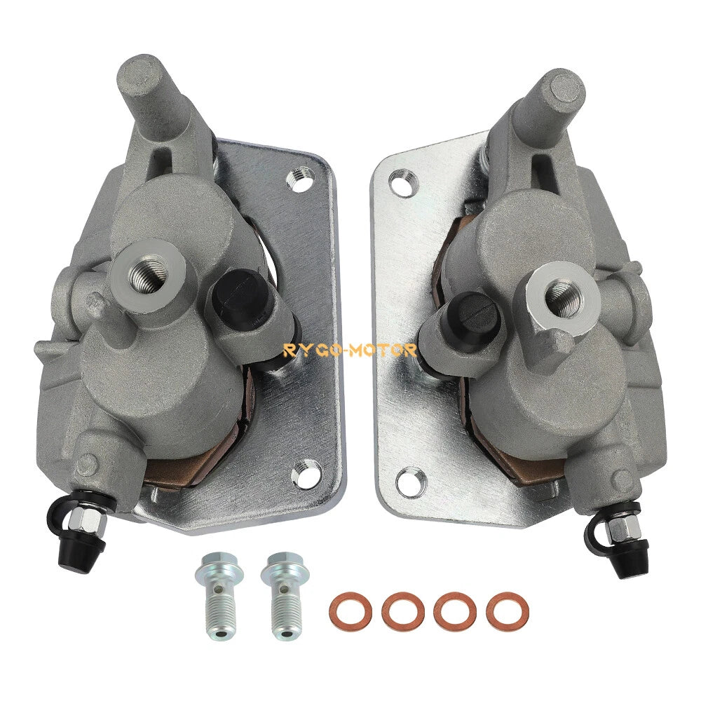 Front Brake Calipers & Pads for Yamaha YFZ450 YFZ450R YFZ450X (2004–2024)