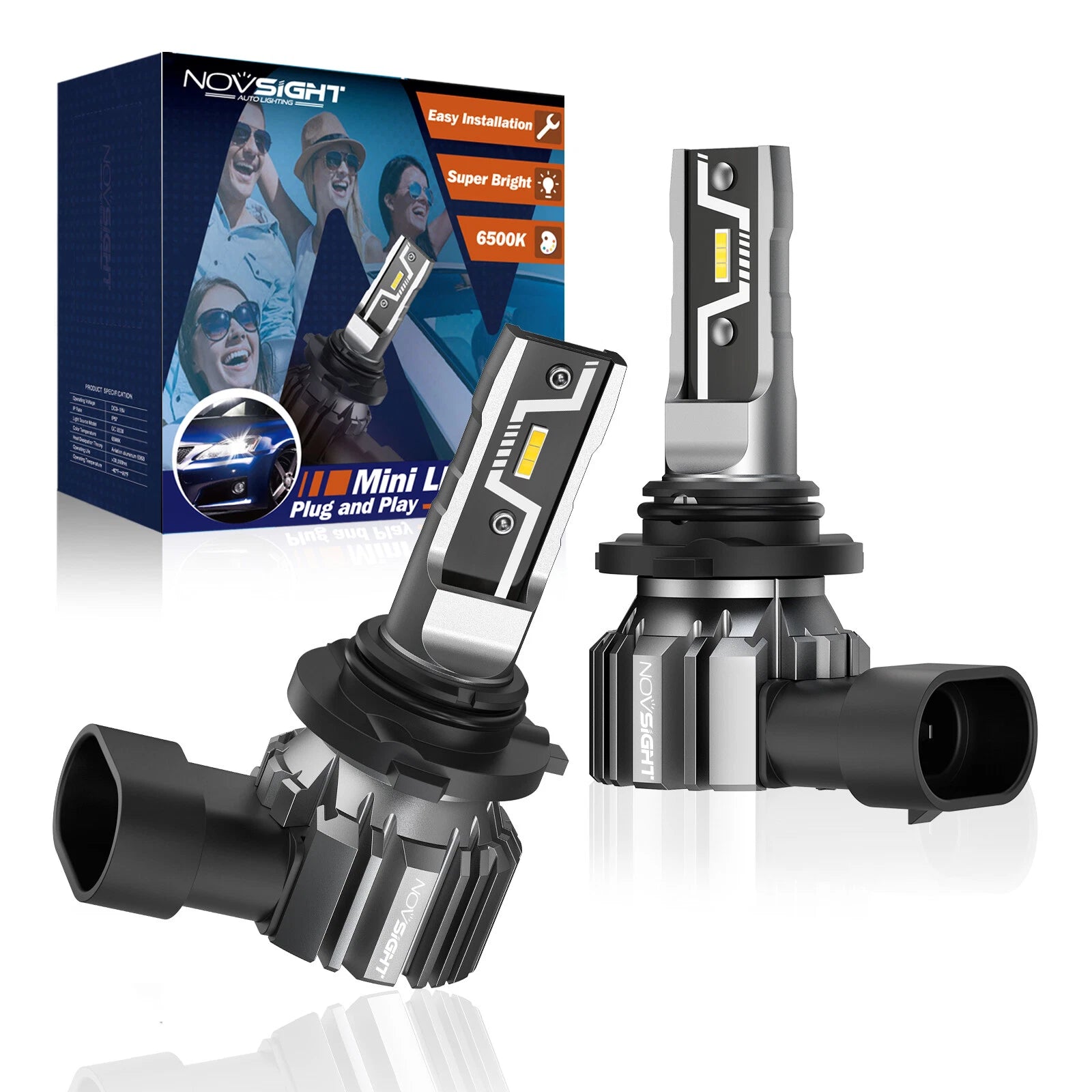 2X 9005/HB3 LED Headlight Bulb Conversion Kit for