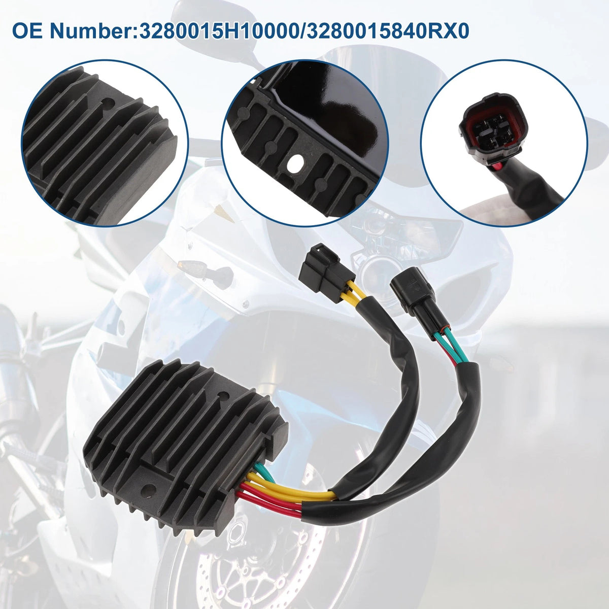 Voltage Regulator Rectifier 3280015H10000 for Suzuki GSX1300 Hayabusa (2008–2012)