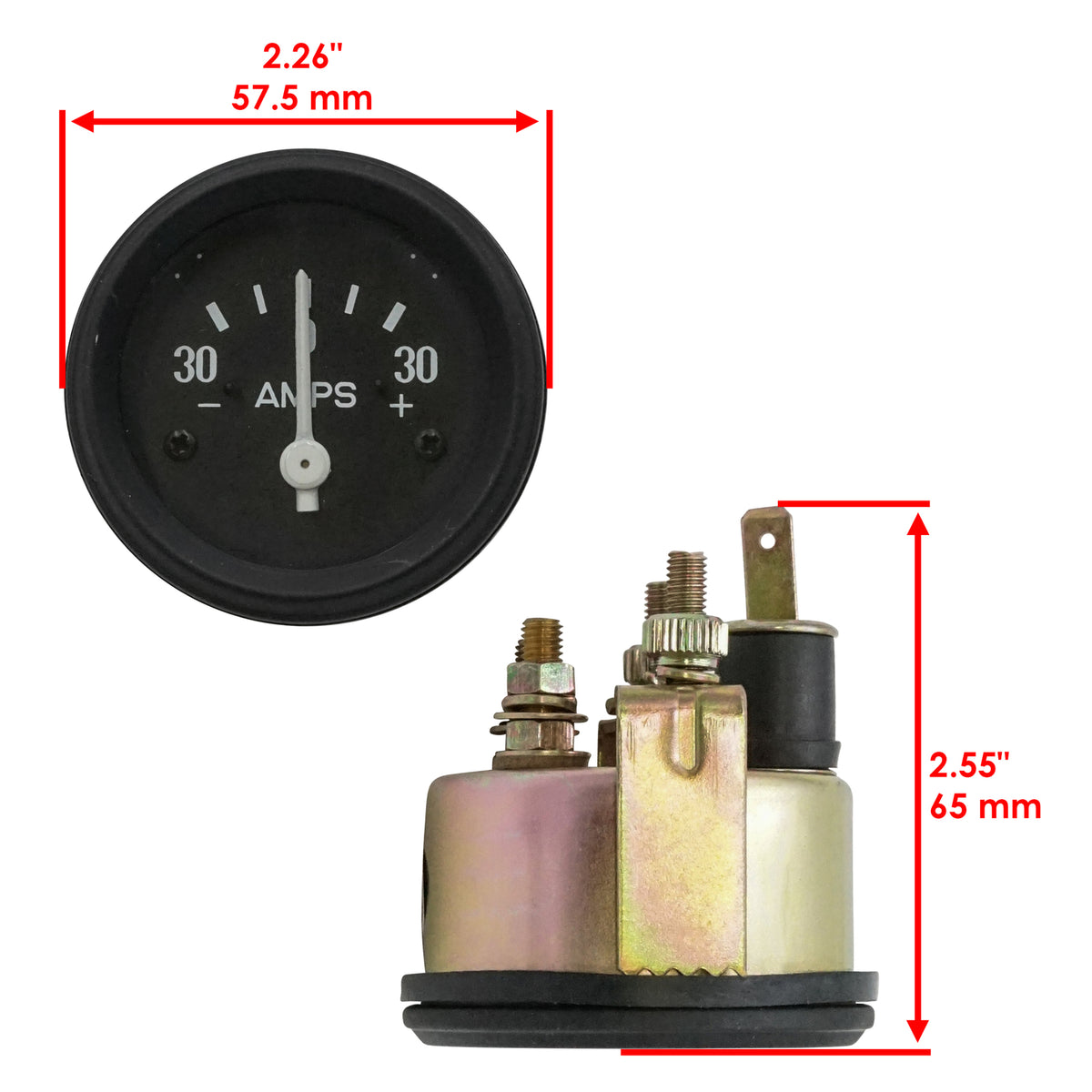 Amp Meter Replacement for Case IH Cub 184 140 454 464 574 674 2400A (2000–2000)
