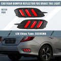 Rear Bumper Reflector LED Tail Light Left Right for Honda Civic (2016–2019)