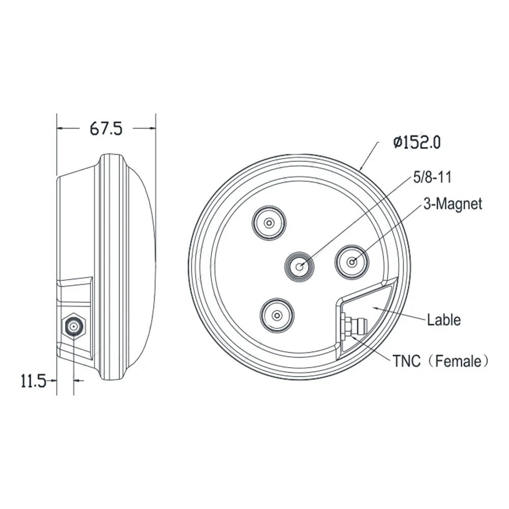 GNSS Antenna for Deformation Monitoring (360° Coverage)