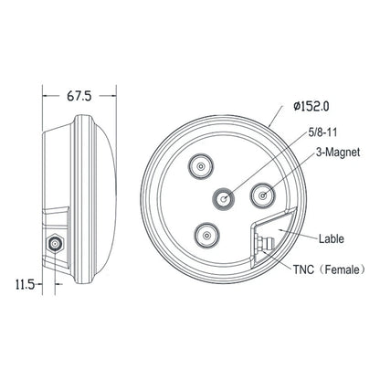 GNSS Antenna for Deformation Monitoring (360° Coverage)