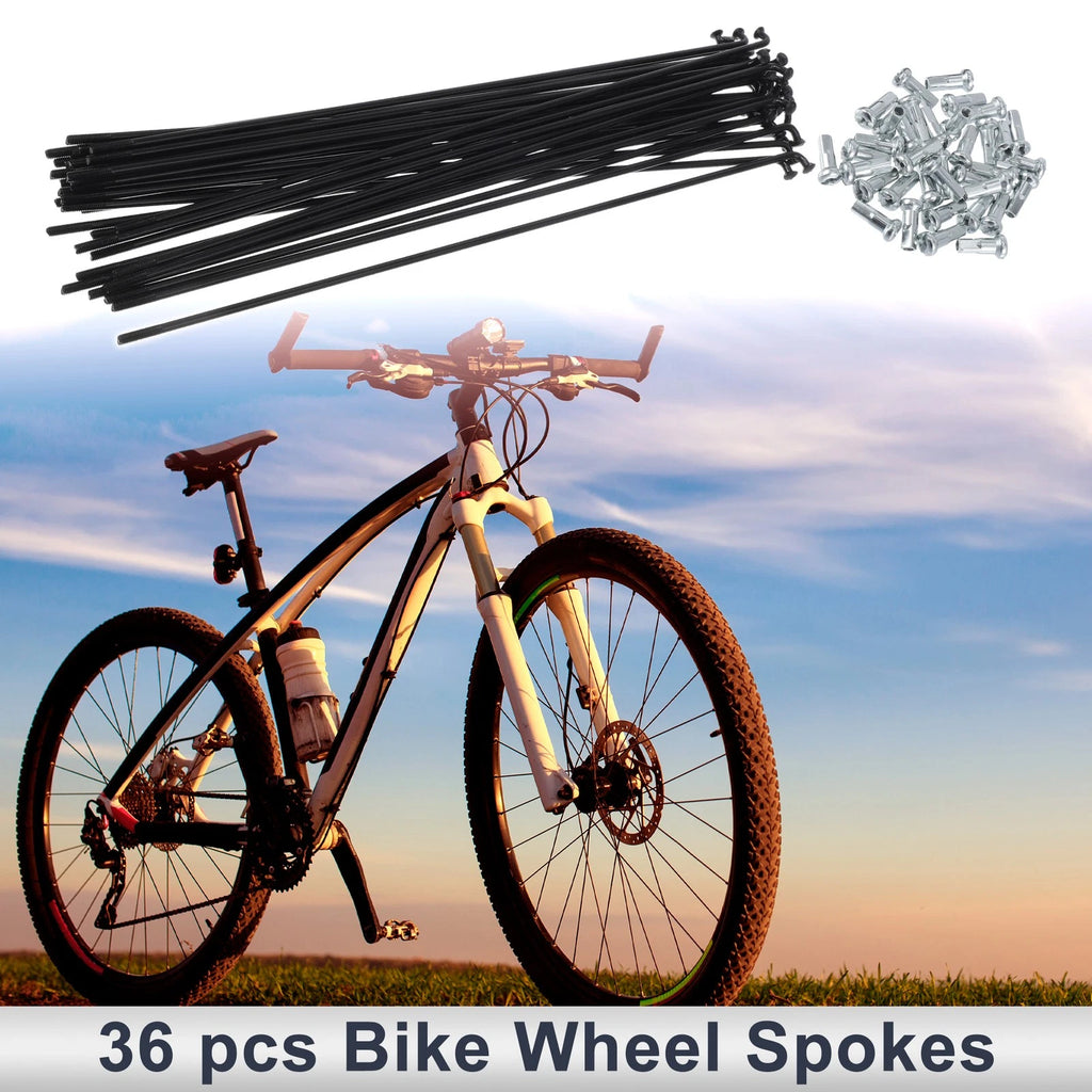 Bicycle Spokes Nipple 13G 202mm Steel Black for Universal (2005–2015)