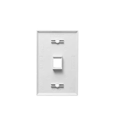 Oversized 1-Port Faceplate for Icc IC107LF1WH