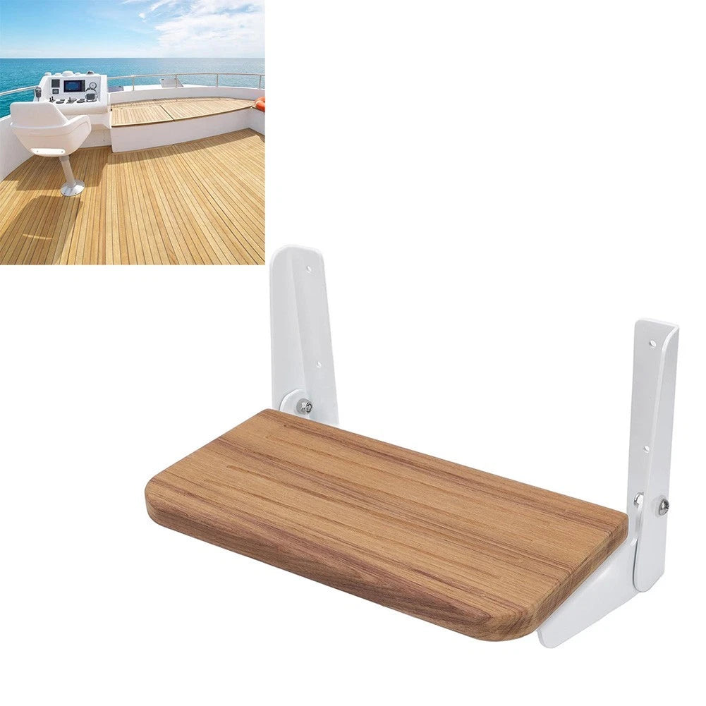 Folding Footrest for Boat Helm Pedal - Aluminum Alloy Frame
