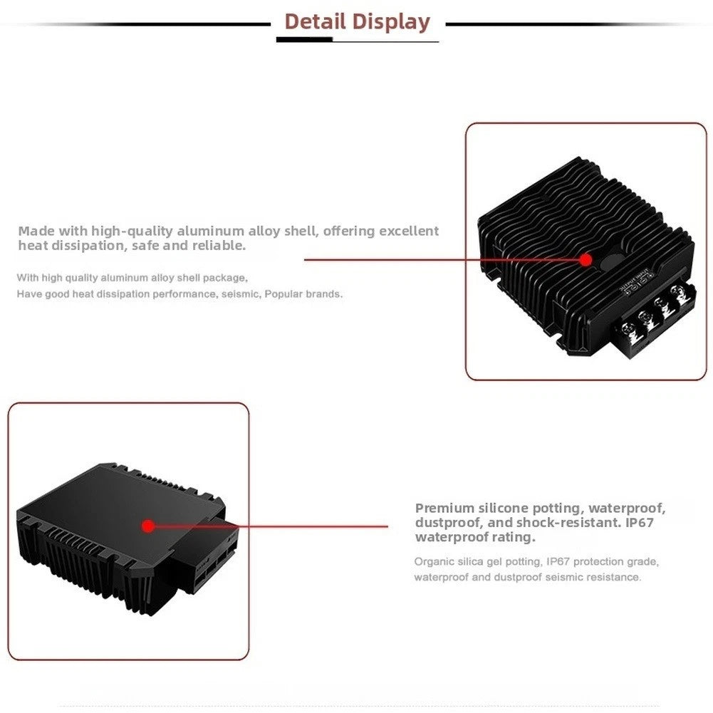 24V to 12V DC Converter 85A 1020W IP67 Waterproof