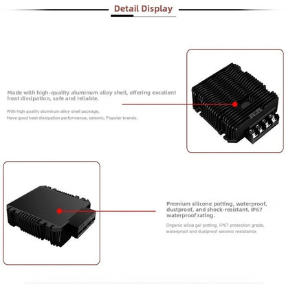 24V to 12V DC Converter 85A 1020W IP67 Waterproof