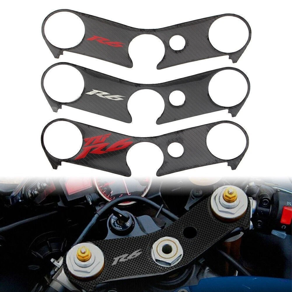 Carbon Fiber Look Handle Yoke Cover for Yamaha YZF R6 (2006–2017)