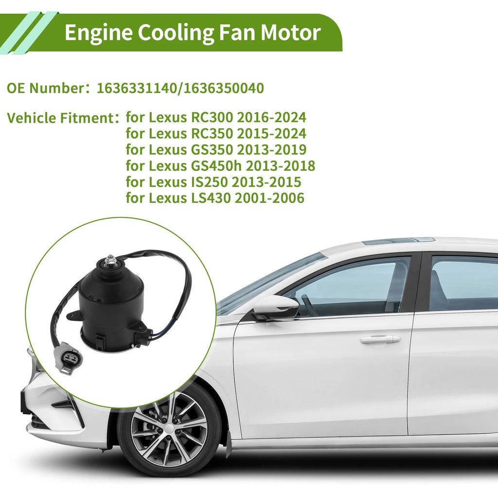 Radiator Fan Motor Replacement for Lexus RC300 (2016–2024) 1 Pc