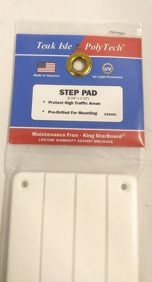 Step Pad for Teak Isle (25401) - White (83/4'' x 3 1/2'')