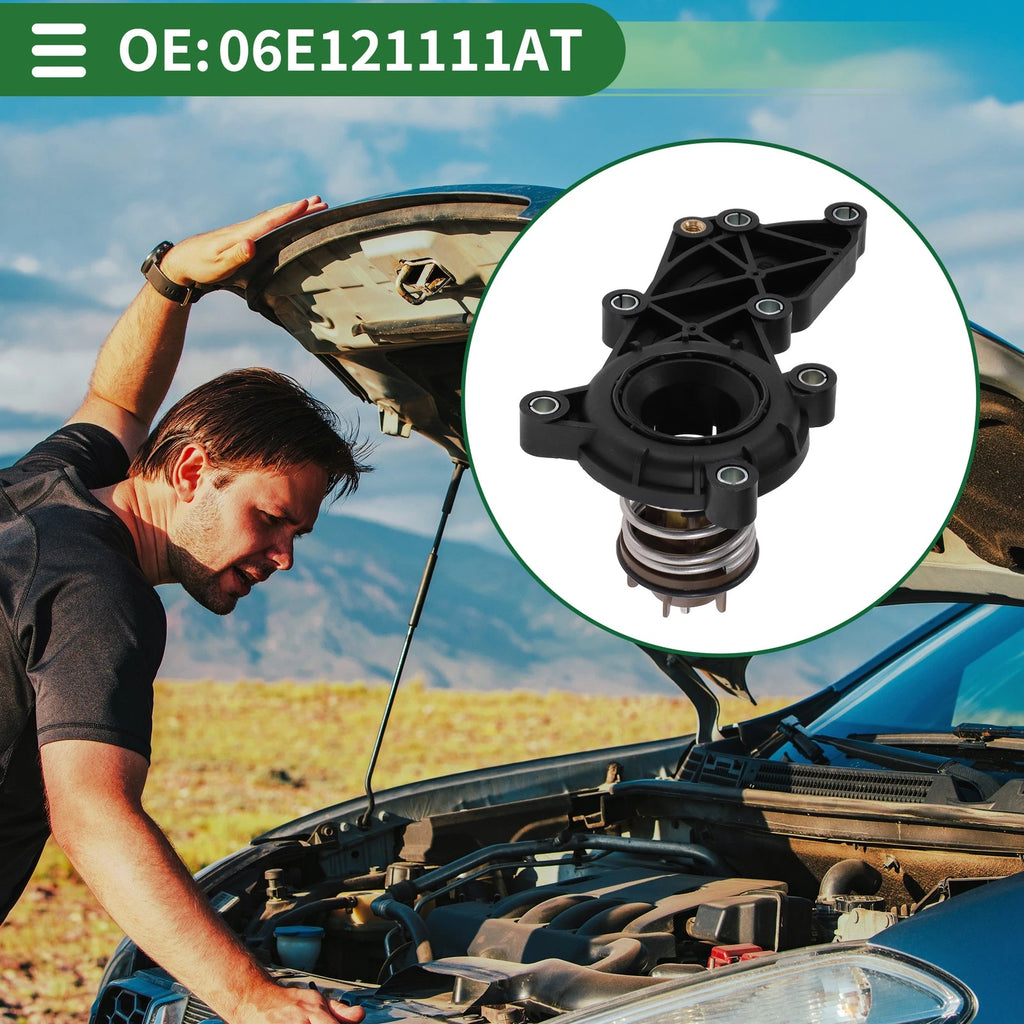 Engine Coolant Thermostat Housing Assembly Replacement for Audi A6 Quattro A7 Quattro (2012–2021)