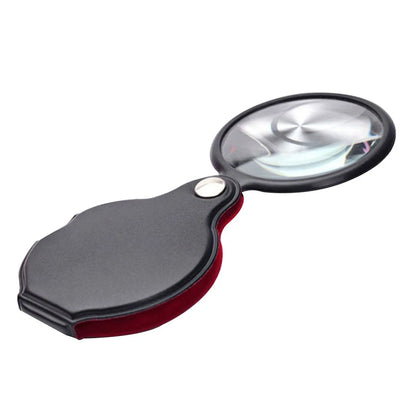 10X Mini Folding Magnifying Glass Loupe for Pocket Reading Tool