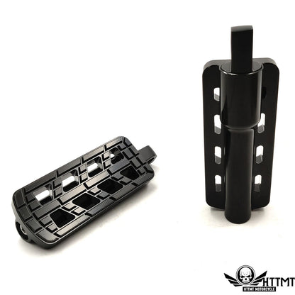 Dominator Black Highway Footpegs for Harley Dyna FXD FXDL (1991–2016)