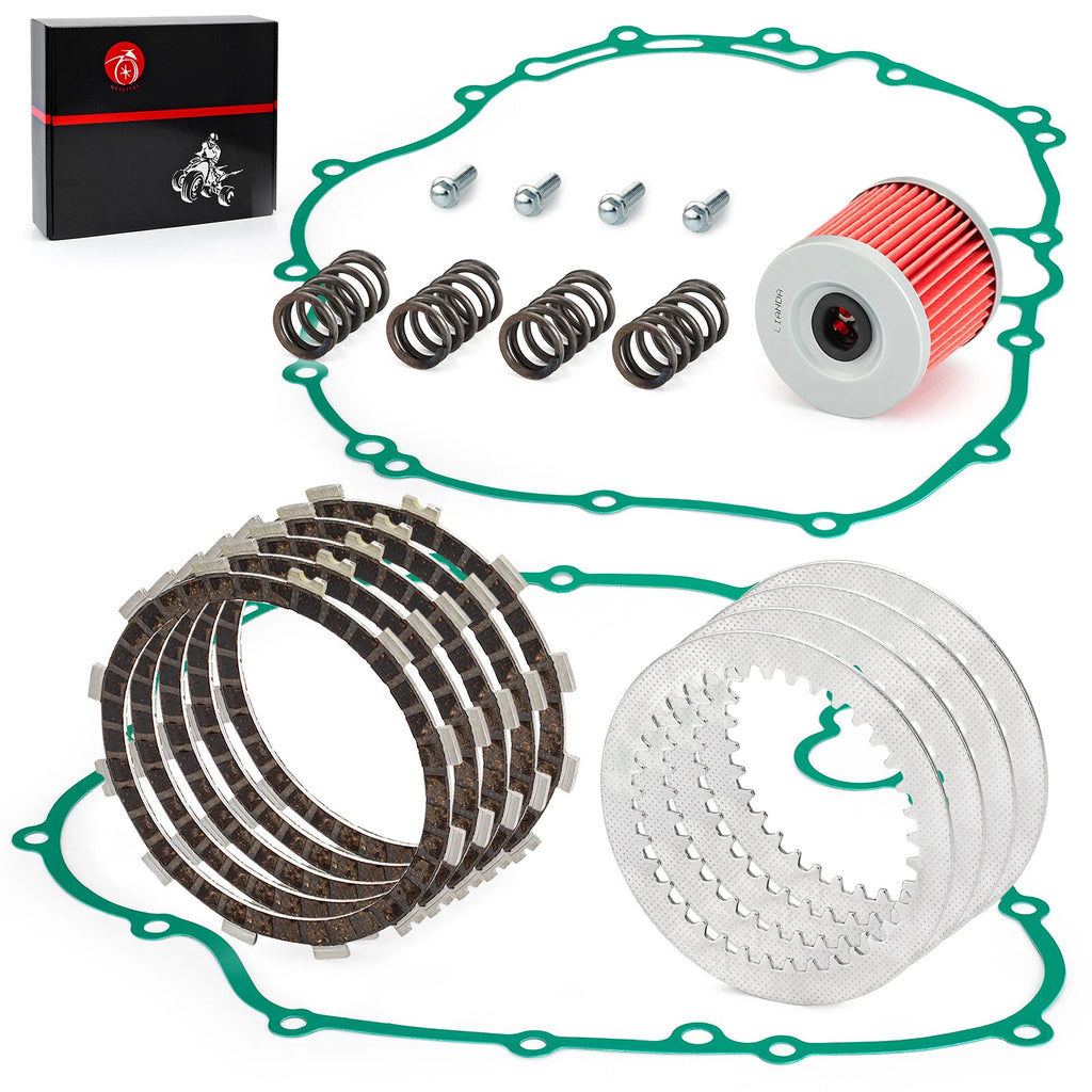 Clutch Friction Plates & Gasket Kit for Kawasaki Bayou KLF300, Lakota KEF300