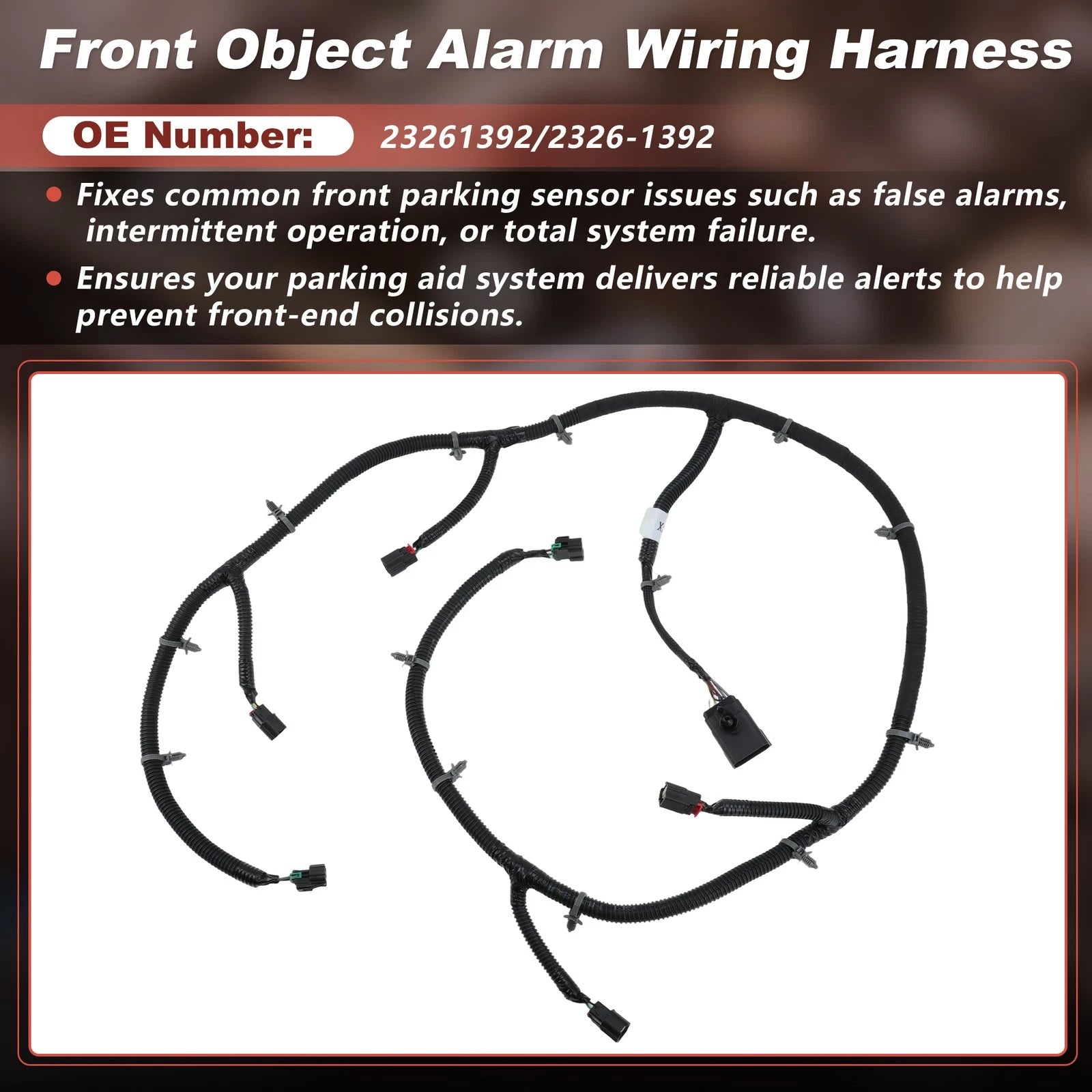 Front Object Sensor Wiring Harness for Chevy Silverado 2500HD 3500HD (2015–2019)