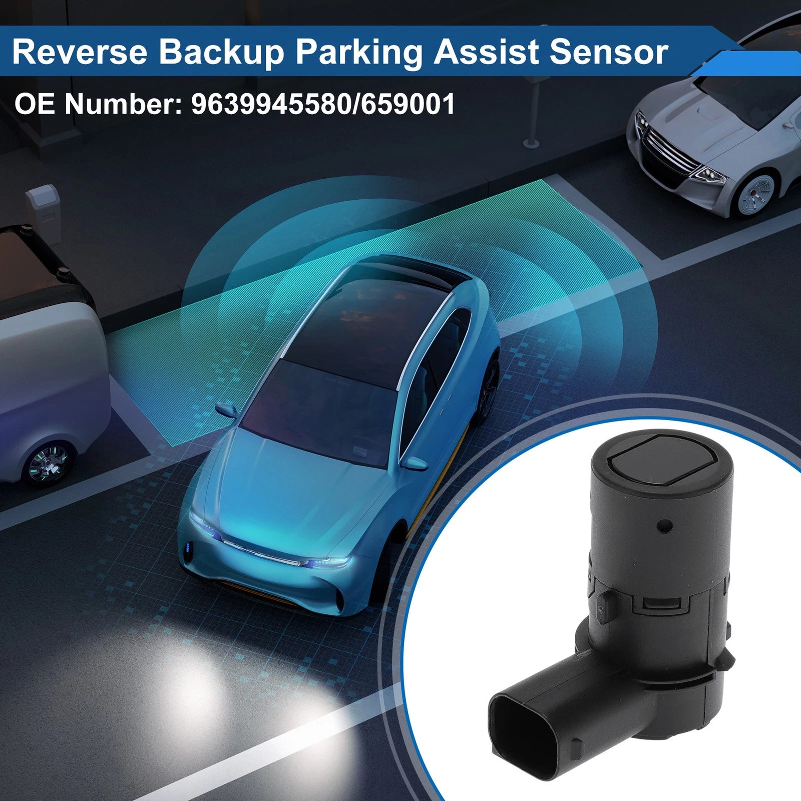 Reverse Backup Parking Sensor for Peugeot 607 (2000–2005) No.9639945580