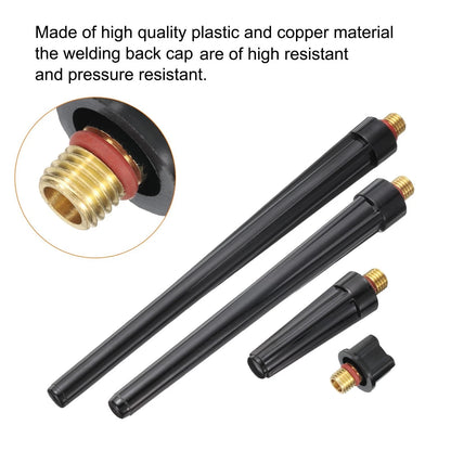 10-Piece Soldering Tool Set for TIG Torch Back Caps for Welding Models