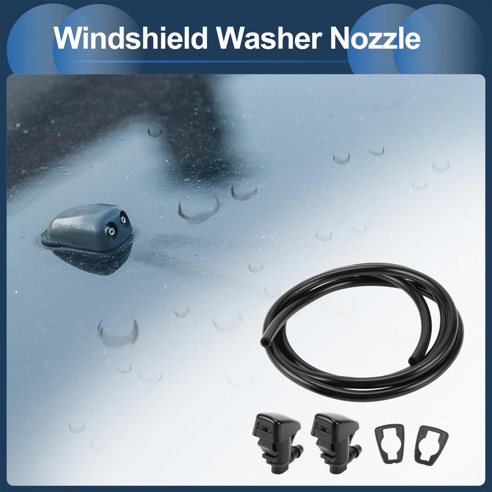 Windshield Washer Nozzle Replacement With Gasket for Toyota Tacoma (2005–2023)