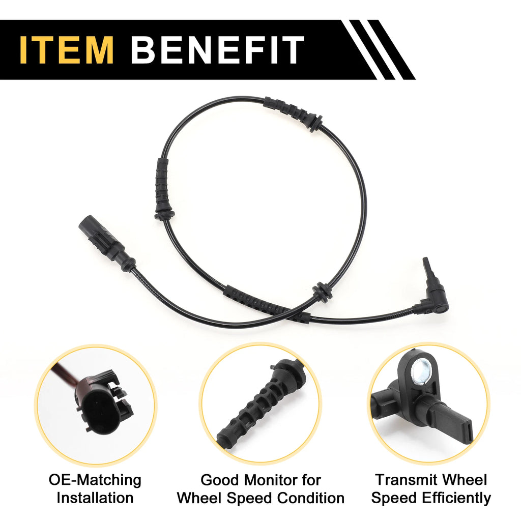 ABS Wheel Speed Sensor for Opel Corsa Mk3 (D) (2006–2014) No. 1238399/132 60662