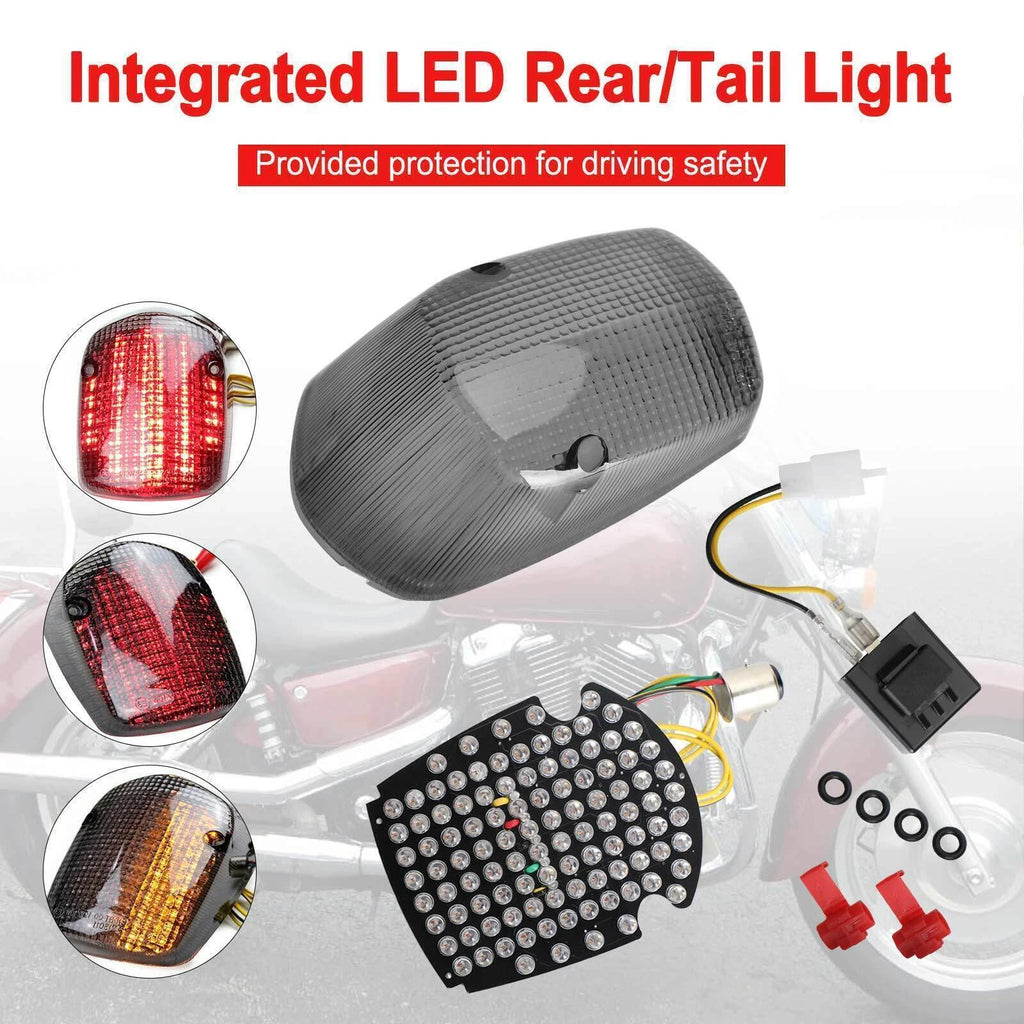 Integrated LED Rear Tail Light for Honda Sabre Shadow ACE Deluxe Valkyrie