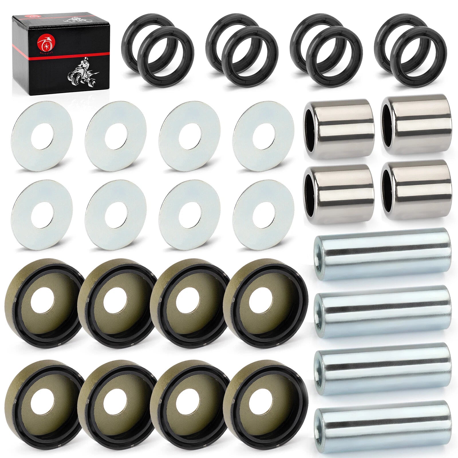 A-Arm Front Lower Bearing Bushing Seal Kit for Kawasaki KFX400 (2003–2006) 92026-S096