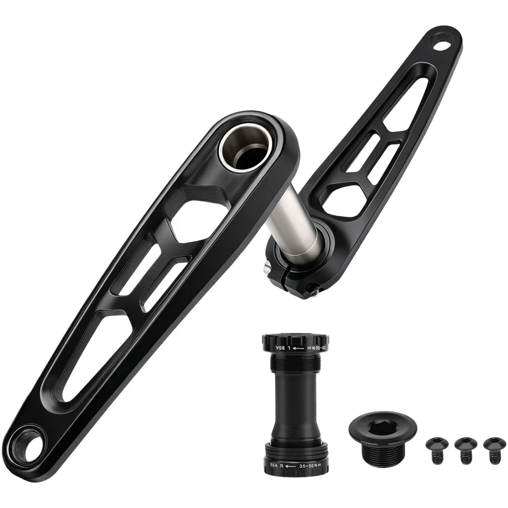 Aluminum Hollow Crankset 165mm/170mm 3-Bolt Direct Mount System