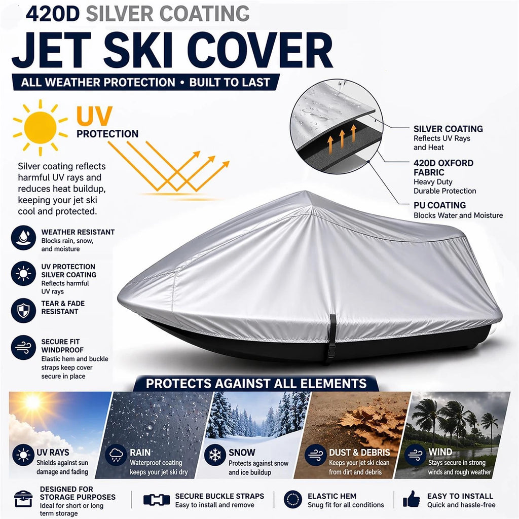 Jet Ski Cover for SeaDoo RXP-X 260 (2012) 420 Denier Polyester Canvas