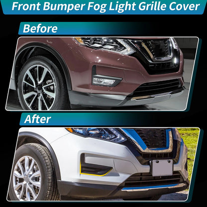 Fog Light Grille Cover for Nissan Rogue (2017–2020) No.622576FL0A, 622566FL0A