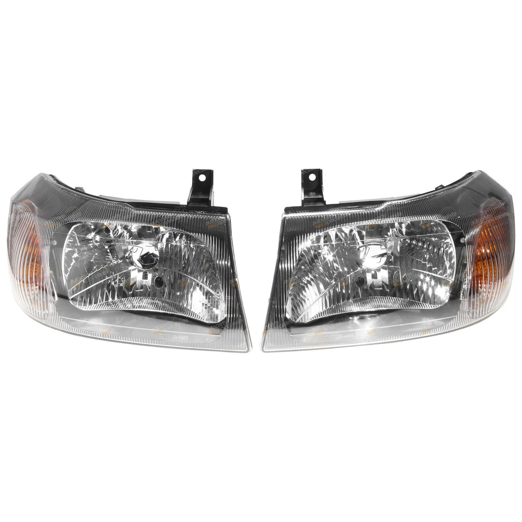 LH+RH Headlights Pair for Ford Transit VH/VJ (2000–2006)