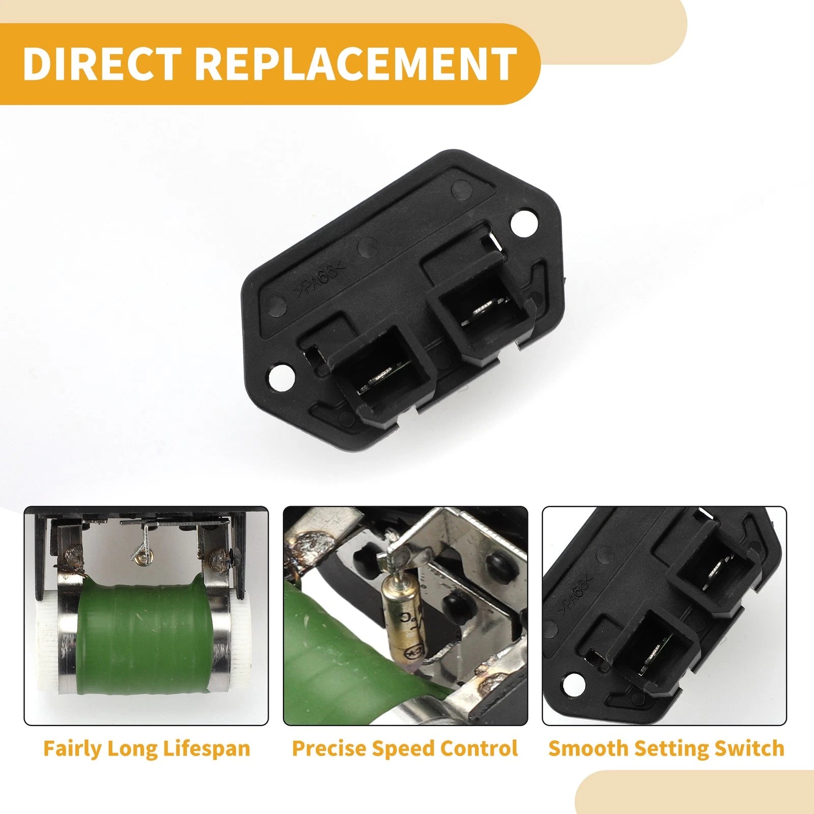 HVAC Blower Motor Resistor Replacement for Dodge Ram Promaster (2014–2022)