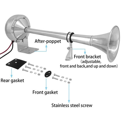12V Horn for Boat with Adjustable Bracket